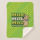 Boo-Boo-Beer Hallo Hallo Hallo Sherpa Deken (Voorkant)