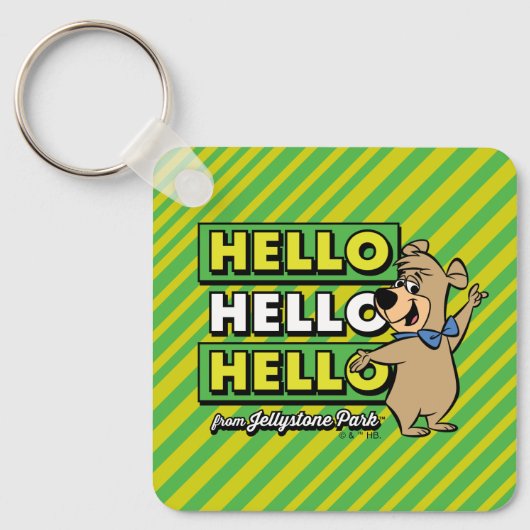 Boo-Boo-Beer Hallo Hallo Hallo Sleutelhanger (Voorkant)