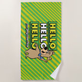 Boo-Boo-Beer Hallo Hallo Hallo Strandlaken (Voorkant)