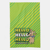 Boo-Boo-Beer Hallo Hallo Hallo Theedoek (Verticaal)