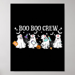 Boo boo bemanning verpleegster halloween grappige poster