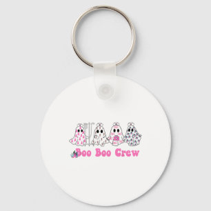 Boo Boo Crew Borstkanker Ghost Nurse Halloween Sleutelhanger