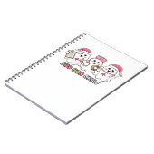 Boo Boo Crew Christmas, Ghost Nurse Oversized T-SH Notitieboek (Linkerzijde)