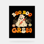 Boo Boo Crew Drôle Fantôme Pour Infirmière, Rétro (Recto)