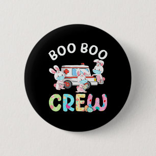 Boo Boo Crew Fun Bunny Ems Emt Paramedische Verple Ronde Button 5,7 Cm