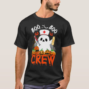 Boo Boo Crew Funny Ghost EMS EMT Paramedic Nurse H T-shirt