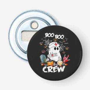 Boo Boo Crew Geest Verpleegster Halloween Griezele Button Flesopener