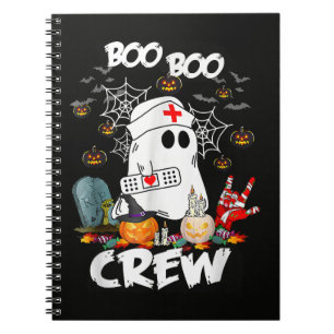 Boo Boo Crew Geest Verpleegster Halloween Griezele Notitieboek