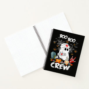 Boo Boo Crew Geest Verpleegster Halloween Griezele Notitieboek