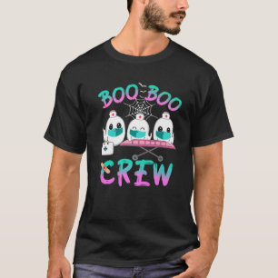 Boo Boo Crew Ghost Doctor Paramedic EMT Neurse Hal T-shirt