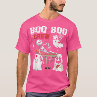 Boo Boo Crew Ghost Doctor Paramedic EMT Neurse Hal T-shirt