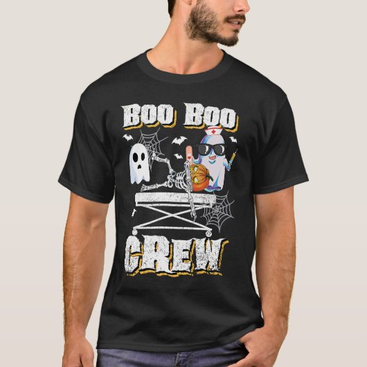 Boo Boo Crew Ghost EMS EMT Paramedic Nurse Hwe T-shirt (Voorkant)