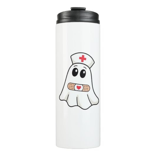 BOO BOO CREW Ghost Nurse Funny Halloween Essential Thermosbeker (Voorkant)