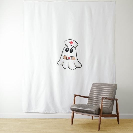 BOO BOO CREW Ghost Nurse Funny Halloween Essential Wandkleed (In situ)