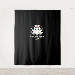 Boo Boo Crew Ghost Nurse - Schattigee en Spooky Ha Wandkleed