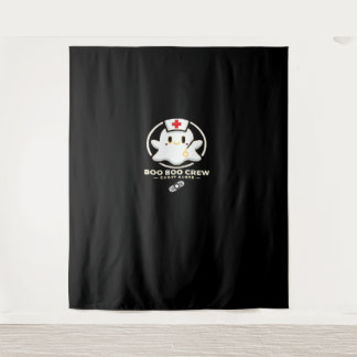 Boo Boo Crew Ghost Nurse - Schattigee en Spooky Ha Wandkleed