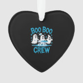 Boo Boo Crew Ghost Paramedic Nurse Halloween Essen Ornament (voorkant)