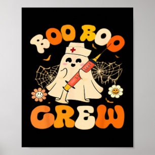 Boo Boo Crew Grappige Geest Voor Verpleegster, Ret Poster