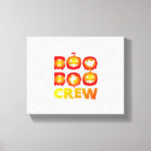 Boo Boo Crew - Grappige Halloween Nurse Ghosts Med Canvas Afdruk
