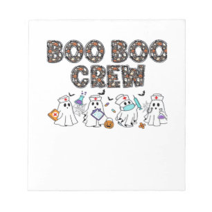 Boo Boo Crew � Grappige Halloween Verpleegster Gee Notitieblok