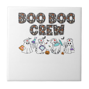 Boo Boo Crew � Grappige Halloween Verpleegster Gee Tegeltje