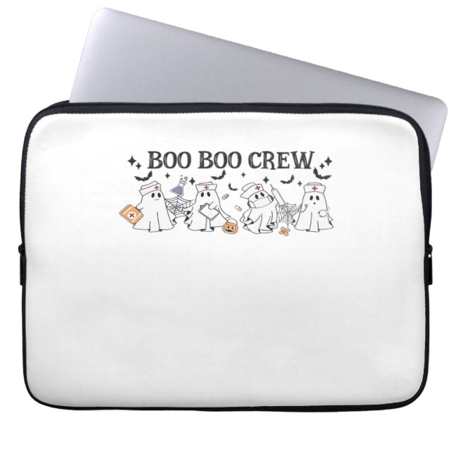 Boo Boo Crew Halloween Classic T-shirt Laptop Sleeve (Voorkant)
