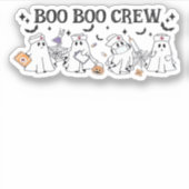 Boo Boo Crew Halloween Classic T-shirt Sticker (Voorkant)