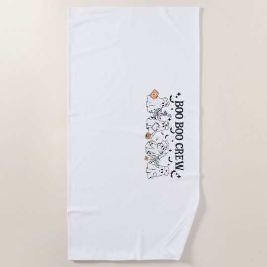 Boo Boo Crew Halloween Classic T-shirt Strandlaken (Voorkant)