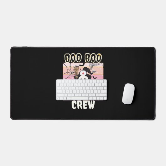 Boo Boo Crew Halloween Ghost Nurse Essential T-Shi Bureaumat (Keyboard & Muis)