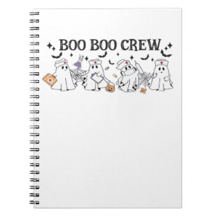 boo Boo Crew Halloween Klassiek T-Shirt Notitieboek