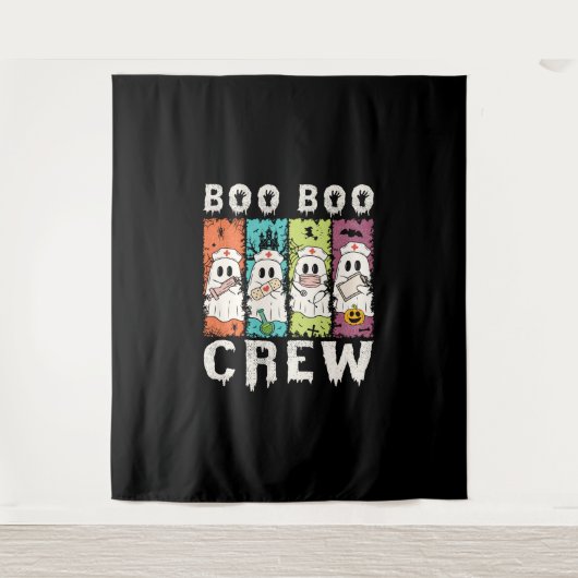 Boo Boo Crew Halloween Nurse Wandkleed (Voorkant)