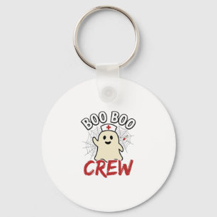 Boo Boo Crew Halloween Verpleegster Geest Vintage Sleutelhanger