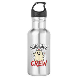 Boo Boo Crew Halloween Verpleegster Geest Vintage  Waterfles