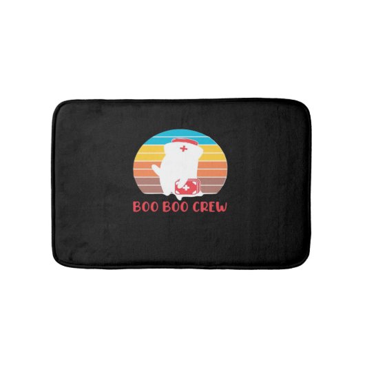 Boo Boo Crew Nurse Funny Ghost Halloween Classic T Badmat (Voorkant)