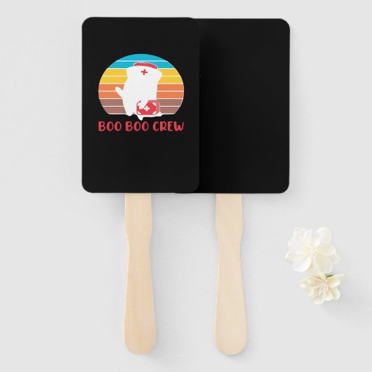 Boo Boo Crew Nurse Funny Ghost Halloween Classic T Handwaaier (Voorkant en achterkant)