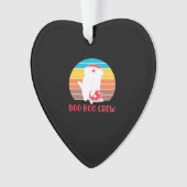 Boo Boo Crew Nurse Funny Ghost Halloween Classic T Ornament (voorkant)