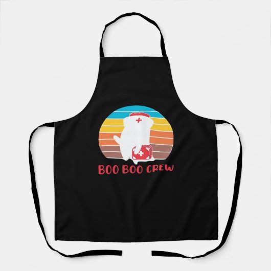 Boo Boo Crew Nurse Funny Ghost Halloween Classic T Schort (Voorkant)