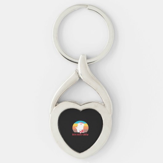 Boo Boo Crew Nurse Funny Ghost Halloween Classic T Sleutelhanger (Voorkant)
