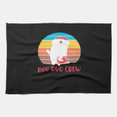 Boo Boo Crew Nurse Funny Ghost Halloween Classic T Theedoek (Horizontaal)