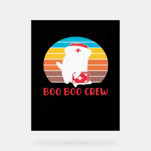 Boo Boo Crew Nurse Funny Ghost Halloween Classique