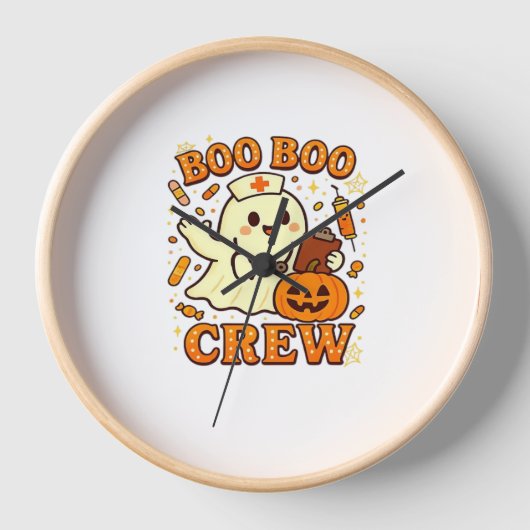 Boo Boo Crew Nurse Funny Halloween Ghost Nurse Gir (Voorkant)