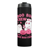 Boo Boo Crew Nurse Funny Halloween Ghost Nurse Gir Thermosbeker (Voorkant)