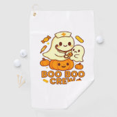 Boo Boo Crew Nurse Ghost Classic T-shirt Golfhanddoek (Insitu)