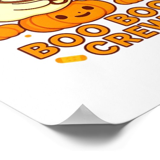 Boo Boo Crew Nurse Ghost Classic T-shirt Poster (Hoek)