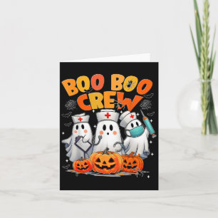 Boo Boo Crew Nurse Ghost Halloween Kostuums Mannen Kaart