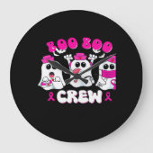 Boo Boo Crew Nurse Halloween Costume Ghost Breast Grote Klok (Voorkant)