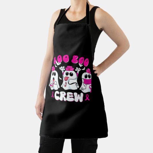 Boo Boo Crew Nurse Halloween Costume Ghost Breast Schort (Insitu)