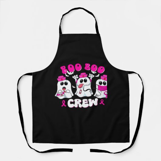 Boo Boo Crew Nurse Halloween Costume Ghost Breast Schort (Voorkant)