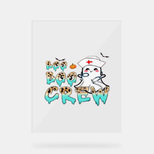 Boo Boo Crew Nurse Halloween Ghost Funny Classic T