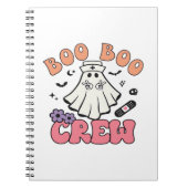 Boo Boo Crew Nurse Halloween Ghost Funny Classic T Notitieboek (Voorkant)